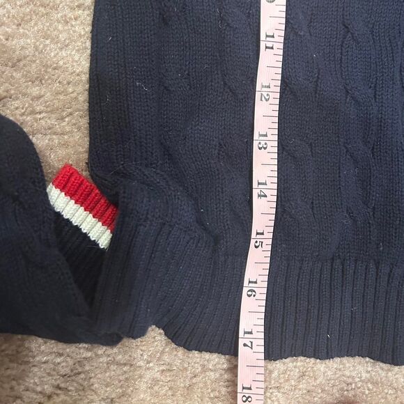 Tommy-hilfiger Women's Navy and Red Jumper - Picture 6 of 6